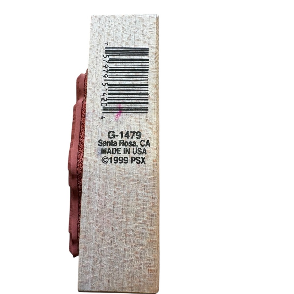 Sailboat Yacht In Clouds On Rough Seas PSX G-1479 Rubber‎ Stamp On Wood Block - Picture 3 of 6